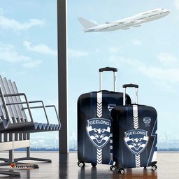 Geelong Cats Luggage Cover Modern Geometric Sports Graphic Style TS04