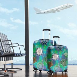NAIDOC 50 Years of Deadly Luggage Cover Sea Turtle Aboriginal Dot Art LT19