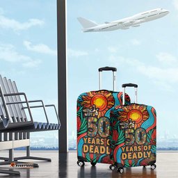NAIDOC Week 26 Luggage Cover 50 Years of Deadly Aboriginal Motif LT03