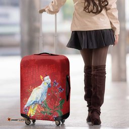 Merry Cocka-mas Luggage Cover Australia Christmas Red Art LT9