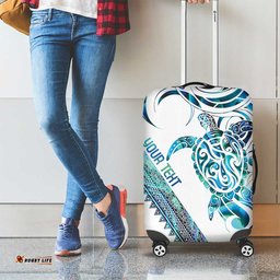 Kahui Whetu Paua shell Kowhaiwhai Taniko Personalised Luggage Cover Turtle Tattoo Maori Tribal Style LT9