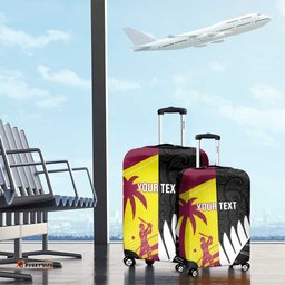 New Zealand and West Indies Cricket Custom Luggage Cover Black Cap Windies Together LT14