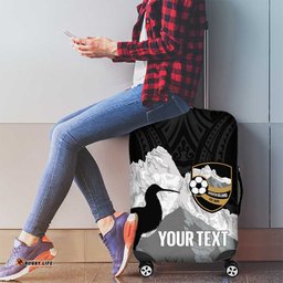 New Zealand South Island Football Custom Luggage Cover Aoraki Mount Cook With Kiwi Maori Pattern LT14
