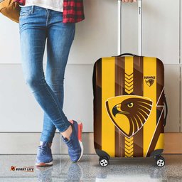 Hawthorn Hawks Luggage Cover Modern Geometric Sports Graphic Style TS04