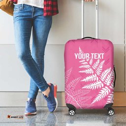 New Zealand Lawn Bowls Breast Cancer Personalized Luggage Cover Wrap-Around Silver Fern LT7