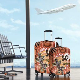 Personalised Australia Lizard NAIDOC Week 2026 Luggage Cover 50 Years of Deadly Aboriginal Art LT14