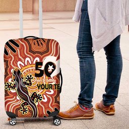Personalised Australia Lizard NAIDOC Week 2026 Luggage Cover 50 Years of Deadly Aboriginal Art LT14