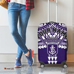 Personalized Fremantle Dockers Luggage Cover Polynesian Tribal Pattern Heritage Football TS04