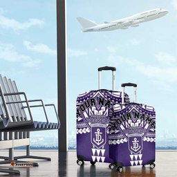 Personalized Fremantle Dockers Luggage Cover Polynesian Tribal Pattern Heritage Football TS04