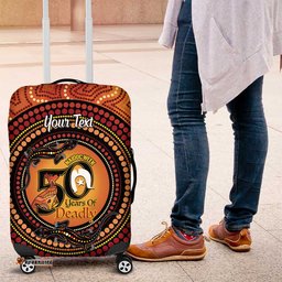 NAIDOC Week 2026 Personalised Luggage Cover 50 Years of Deadly Lizard Kangaroo Aboriginal Art LT14