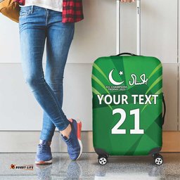 Pakistan Cricket Custom Luggage Cover The Green Shirts with Sporty Pattern LT9