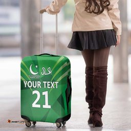 Pakistan Cricket Custom Luggage Cover The Green Shirts with Sporty Pattern LT9