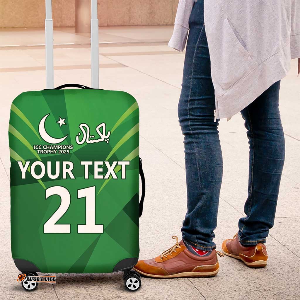 Pakistan Cricket Custom Luggage Cover The Green Shirts with Sporty Pattern LT9