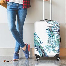 Kahui Whetu Paua shell Kowhaiwhai Taniko Personalised Luggage Cover Taniwha Maori Tribal Style LT9