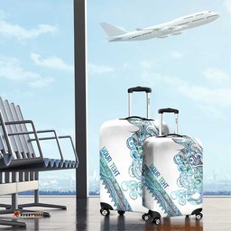 Kahui Whetu Paua shell Kowhaiwhai Taniko Personalised Luggage Cover Taniwha Maori Tribal Style LT9