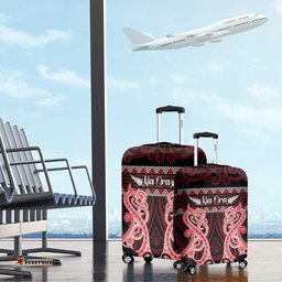 Kia Ora New Zealand Luggage Cover Maori Language Week Whero Taniko Motif LT14