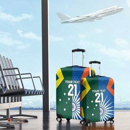 India vs Australia Custom Luggage Cover Blue vs Gold Cricket Heritage LT9