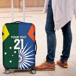 India vs Australia Custom Luggage Cover Blue vs Gold Cricket Heritage LT9