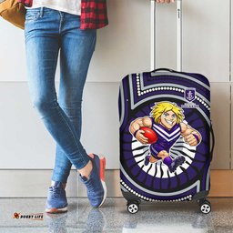 Fremantle Dockers Luggage Cover Indigenous Monochrome Dot Art Mascot Style TS04