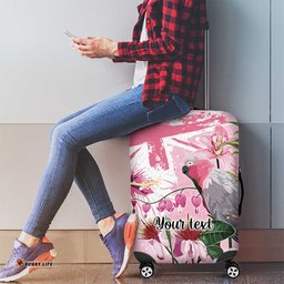 Personalised Australia Day Luggage Cover Pink Parrot Bird Opal Art LT9