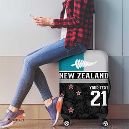 Custom NZ Cricket Pride Luggage Cover Silver Fern Fan Supporter Apparel LT9