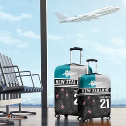 Custom NZ Cricket Pride Luggage Cover Silver Fern Fan Supporter Apparel LT9