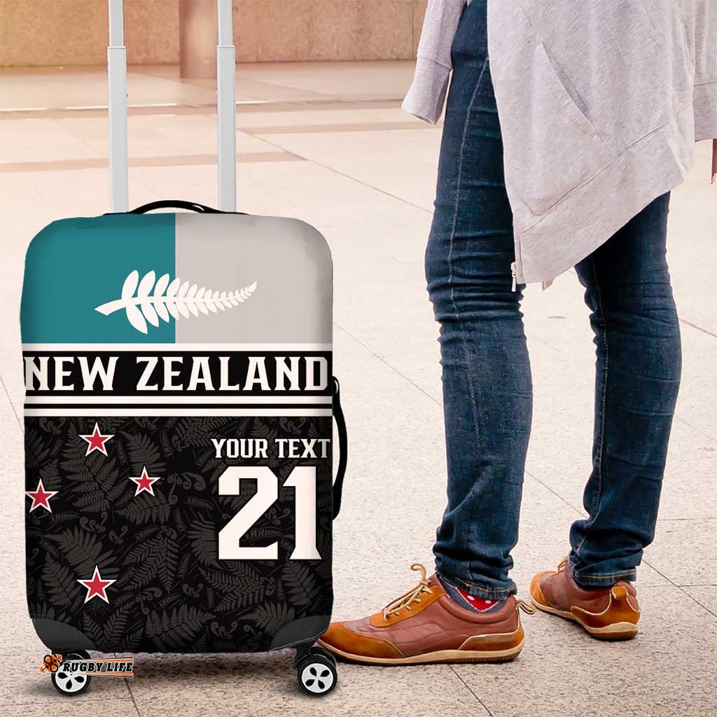 Custom NZ Cricket Pride Luggage Cover Silver Fern Fan Supporter Apparel LT9
