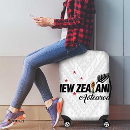 Football New Zealand Luggage Cover Aotearoa United White Version LT01