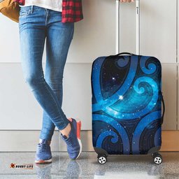 New Zealand Maori Matariki Luggage Cover Galaxy Kowhaiwhai LT7