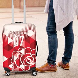England Rugby Custom Luggage Cover Crystalised Red Rose LT7