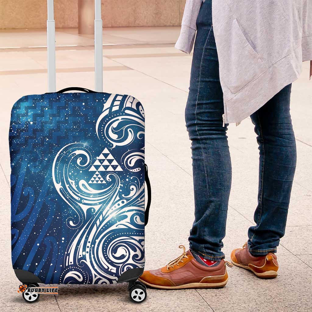 Matariki Galaxy Luggage Cover Maori Taniko Pattern LT9