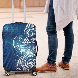 Matariki Galaxy Luggage Cover Maori Taniko Pattern LT9