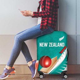 New Zealand Cricket Luggage Cover Kiwi Birds Haka Dance Turquoise Fern Sporty Style LT03