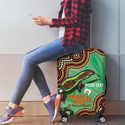 Personalised Australia Goanna NAIDOC Week 2026 Luggage Cover 50 Years of Deadly Aboriginal Art LT14