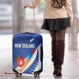 New Zealand Cricket Luggage Cover Kiwi Birds Haka Dance Blue Fern Sporty Style LT03