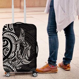 New Zealand Hammerhead Shark Luggage Cover Maori Haehae Mangopare Black LT14