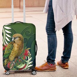 New Zealand Kea Bird Luggage Cover With Maori Koru Fern LT05