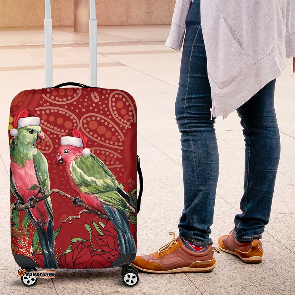 Merry Chrissie Australia King Parrots Luggage Cover Aboriginal Art LT7