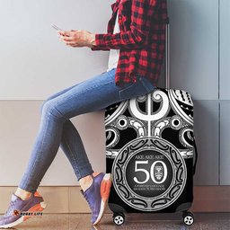Kia Kaha Te Reo Maori New Zealand Luggage Cover 50th Anniversary Ake Ake Ake LT14