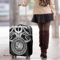 Kia Kaha Te Reo Maori New Zealand Luggage Cover 50th Anniversary Ake Ake Ake LT14