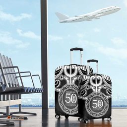 Kia Kaha Te Reo Maori New Zealand Luggage Cover 50th Anniversary Ake Ake Ake LT14