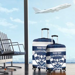 AFL Cats Football Custom Luggage Cover Geelong Proud Indigenous Art LT14