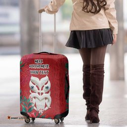 Maori Wheku Meri Kirihimete Personalised Luggage Cover All Red Indigenous Maori Motif LT9