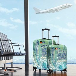 NAIDOC Week - 50 Years Deadly Torres Strait Luggage Cover Pastel Waves LT7