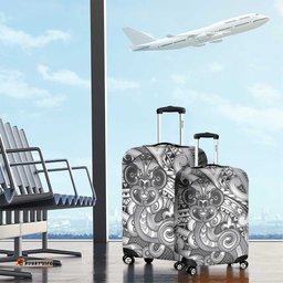 Aotearoa Maori Hei Tiki Luggage Cover Kiwikiwi Kowhaiwhai Puhoro Motif LT9