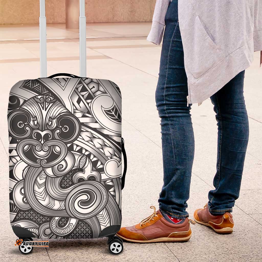 Aotearoa Maori Hei Tiki Luggage Cover Kiwikiwi Kowhaiwhai Puhoro Motif LT9