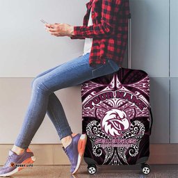 Personalized Manly Warringah Sea Eagles Luggage Cover Polynesian Tribal Pattern Style TS04