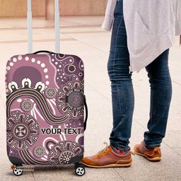 Personalised NAIDOC Week 50 Years Deadly Always Luggage Cover Pink Aboriginal Artwork Dot Painting LT9