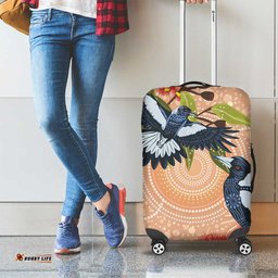 Magpies On Eucalyptus Australia Aboriginal Luggage Cover LT7