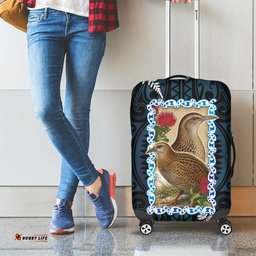 New Zealand Weka Luggage Cover Maori Hen Koru Pattern LT05